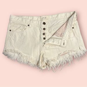 FREE PEOPLE | We the Free Raw Hem Button Fly Shorts